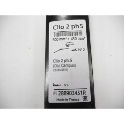 Pióra wycieraczek przód Renault Clio II OE 288903431R