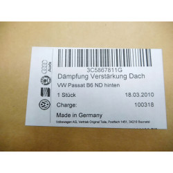 WYTŁUMIENIE DACHU SEDAN VOLKSWAGEN PASSAT OE 3C5867811G