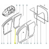 Listwa, uszczelka drzwi tył Renault Kangoo II OE 8200425626