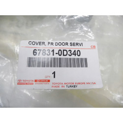 WYGŁUSZENIE DRZWI PRAWY PRZÓD TOYOTA YARIS III OE 67831-0D340