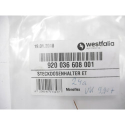 Uchwyt nasadki nasadka do zaczepu przyczepy WESTFALIA 920036608001