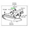 Gniazdo reflektora Mitsubishi Galant L400 OE MR598779