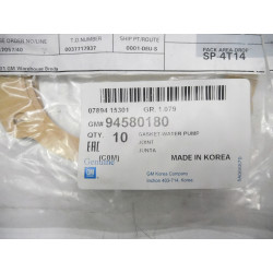 Uszczelka pompa wody Chevrolet Matiz Spark OE 94580180