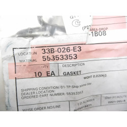 Uszczelka, korpus termostatu Opel Astra J Corsa D OE 55353353