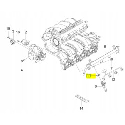 Spinacz, wtrysk paliwa Chevrolet Aveo OE 96820020