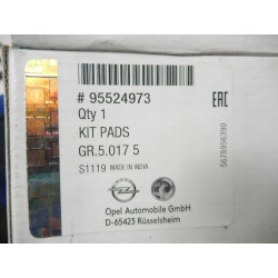 Zestaw klocków hamulcowych, hamulce tarczowe Opel Corsa E OE 95524973