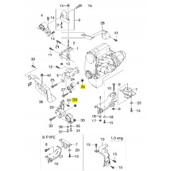 Nakrętka, mocowanie silnika Chevrolet Matiz Spark OE 94515134