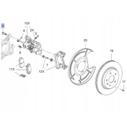Śruba zacisku hamulcowego Opel Astra J Insignia A OE 11571188