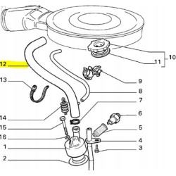 Rura, przewód powietrza Fiat Uno OE 7554474