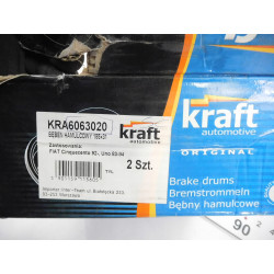 KOMPLET BĘBNÓW HAMULCOWYCH KRAFT AUTOMOTIVE FIAT CINQUECENTO 6063020