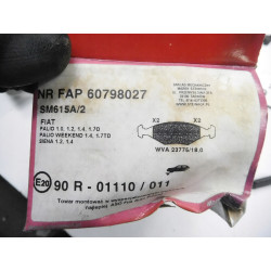 Klocki hamulcowe przód STEINHOF Fiat Palio Siena SM615A/2