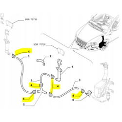 Obejma, opaska przewodu spryskiwaczy Fiat Croma OE 71752060