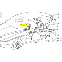 Przewód hamulcowy prawy tył Lancia SU Y OE 7735004
