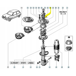 Podkładka amortyzatora przedniego Renault R5 OE 6001009754