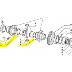 Pierścień dyferencjału Fiat Doblo Fiorino OE 7789457