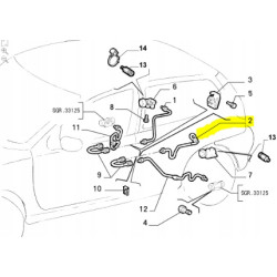 Przewód hamulcowy tylny Fiat Punto OE 46465302