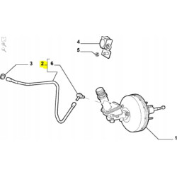 Przewód serwa hamulcowego Fiat Doblo OE 51703657