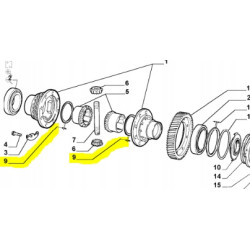 Pierścień dyferencjału Fiat Doblo Fiorino OE 7789455