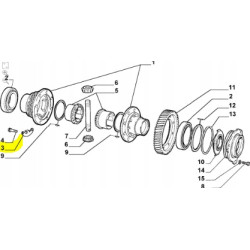 Blokada płytka, dyferencjału Fiat Fiorino OE 7597683
