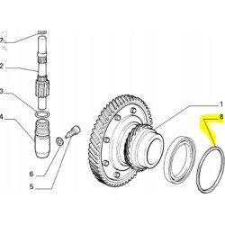 Pierścień dyferencjału Fiat Cinquecento Seicento OE 7581329
