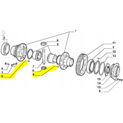Pierścień dyferencjału Fiat Doblo Fiorino OE 7789453