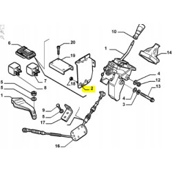 Wspornik, sterownik skrzyni biegów Fiat Ducato OE 1339723080