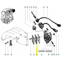 Podkładka, uszczelka wtrysk paliwa Renault R21 7700850296