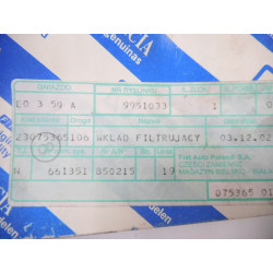 FILTR PALIWA ORYGINAŁ OD FIAT Z ASO 9951033