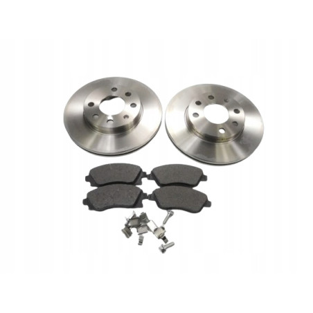 Tarcze hamulcowe przód + klocki hamulcowe Opel Corsa C Combo C OE 93182590