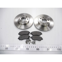 Tarcze hamulcowe przód + klocki hamulcowe Opel Corsa C Combo C OE 93182590