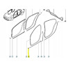 Spinka, mocowanie uszczelki Renault Fluence-Mégane Generation OE 764M10001R