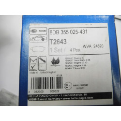 Klocki hamulcowe tył HELLA 8DB 355 025-431