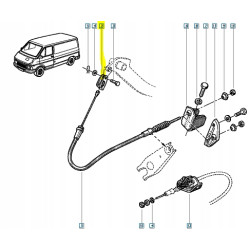 Tuleja linki sprzęgła Renault Trafic I OE 7700626246