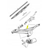Ramię, mechanizm wycieraczek przód Opel Ascona C OE 22030948