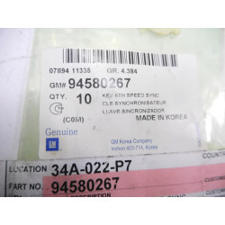 Blok synchronizatora 5. biegu Chevrolet Spark OE 94580267