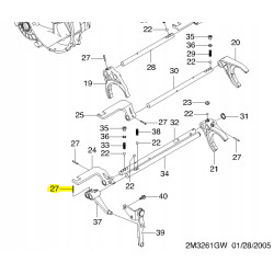 Kołek, blokada widełek zmiany biegów Chevrolet Spark OE 94535790