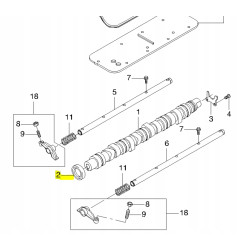 Uszczelniacz przedni, wałek głowicy Chevrolet Spark OE 94535472