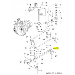 Pierścień ustalający, skrzynia biegów Chevrolet MATIZ SPARK (M200) 94535142