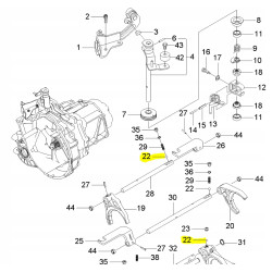 Kulka, skrzynia biegów Chevrolet AVEO (T250/T255) OE 94535268