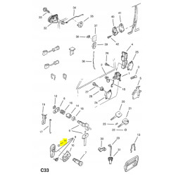 Kulka, wkład zamka drzwi Opel Omega A OE 90272967