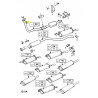 Śruba rury wydechowej Opel Astra F OE 11091321