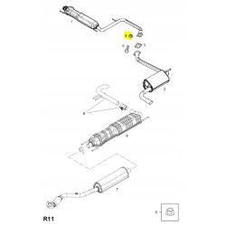 Nakrętka, rura wydechowa Opel Astra G Zafira A OE 94009475