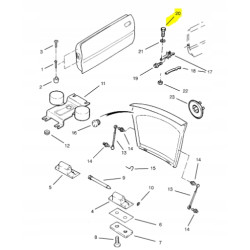 ŚRUBA Z ŁBEM SZEŚCIOKĄTNYM M6X20 DRZWI OPEL CALIBRA OE 90346767