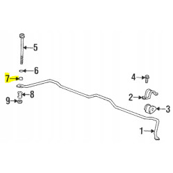 Tuleja łącznika stabilizatora Hyundai Accent OE 54826 22000