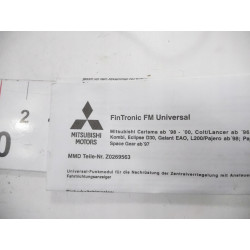 ZAMEK CENTRALNY PILOT STEROWNIK KOMPUTER WIĄZKA MITSUBISHI CARISMA Z0269563