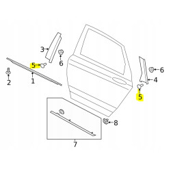 ŚRUBA M5X15MM DRZWI FORD FUSION OE 5212883