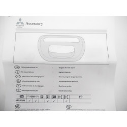 Mitsubishi L200 OSŁONA KLAMKI KLAPY BURTY - CHROM MME31599