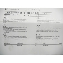 Mitsubishi L200 OSŁONA KLAMKI KLAPY BURTY - CHROM MME31599
