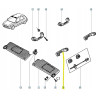 Uchwyt rączka podsufitki Renault Clio I 7700803129