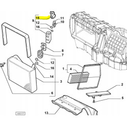 Zaślepka, układ klimatyzacji Fiat OE 46723222